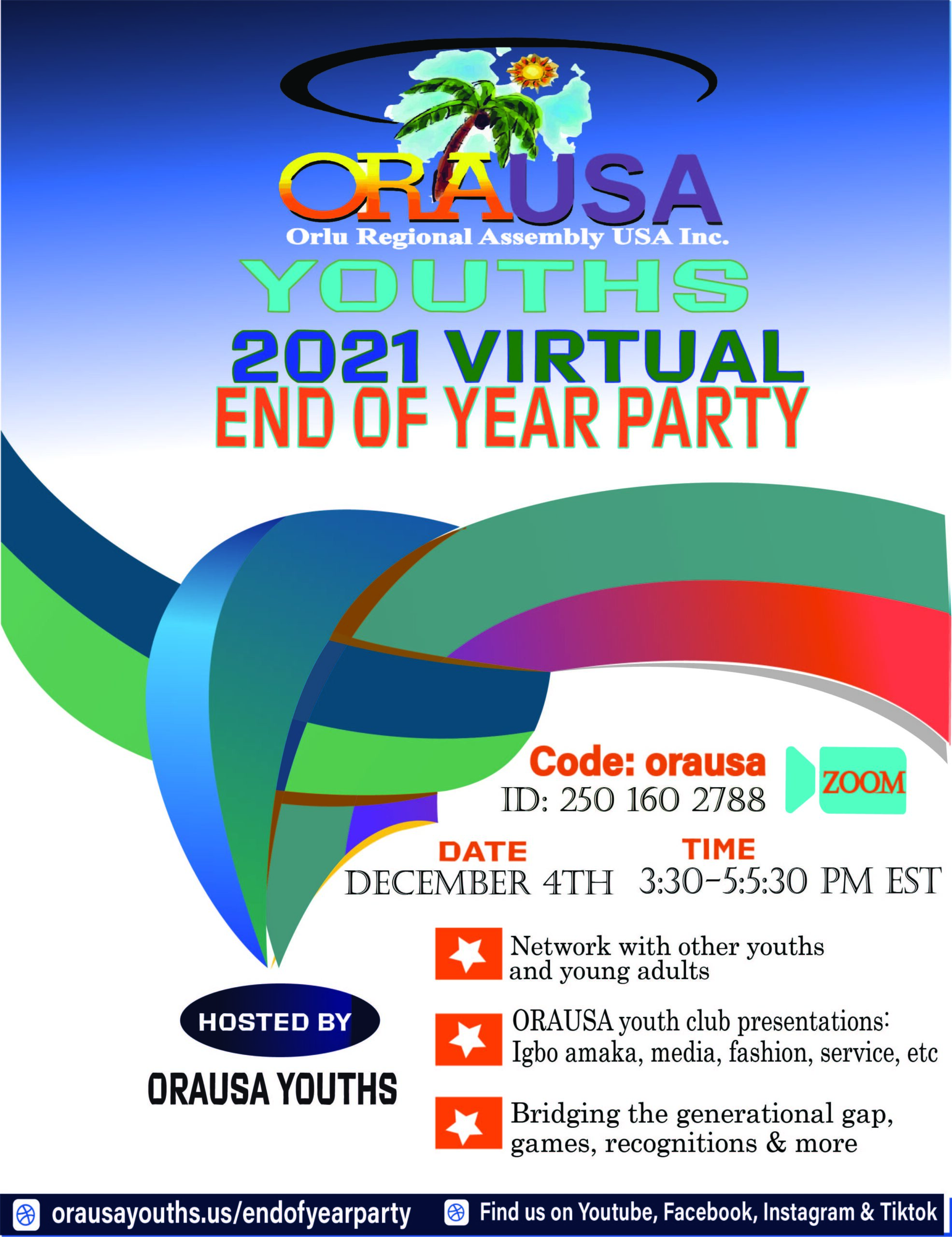 2021 youth Virtual End of year party